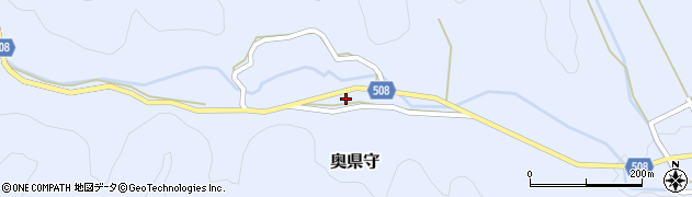 兵庫県丹波篠山市奥県守313周辺の地図