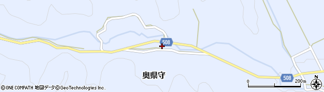 兵庫県丹波篠山市奥県守317周辺の地図
