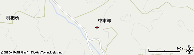 愛知県豊田市葛沢町（中本郷）周辺の地図