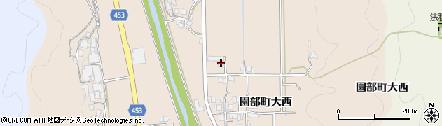 京都府南丹市園部町大西（イマト）周辺の地図