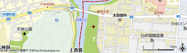 香貫大橋周辺の地図