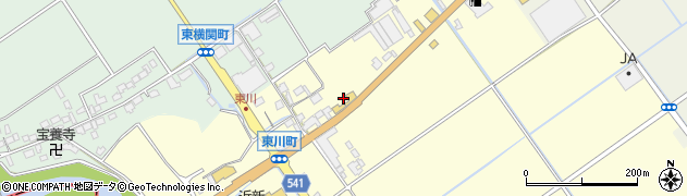 滋賀県近江八幡市東川町159周辺の地図