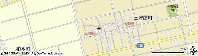 滋賀県東近江市三津屋町962周辺の地図