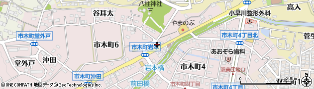 愛知県豊田市市木町岩本17周辺の地図
