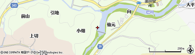愛知県豊田市則定町小畑周辺の地図