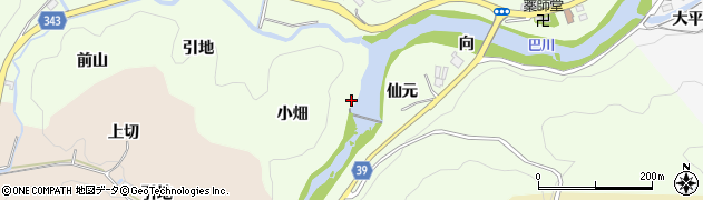愛知県豊田市則定町（小畑）周辺の地図