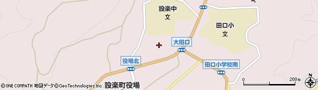 愛知県設楽町（北設楽郡）田口（大西）周辺の地図
