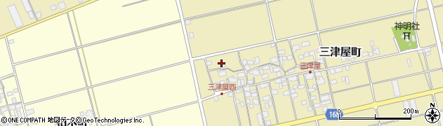 滋賀県東近江市三津屋町1040周辺の地図