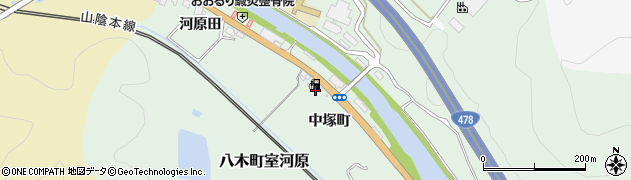 矢田石油株式会社　園部東ＳＳ周辺の地図