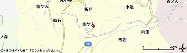愛知県豊田市国谷町（桧ケ入）周辺の地図