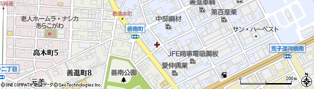 愛知県名古屋市港区善進本町502周辺の地図