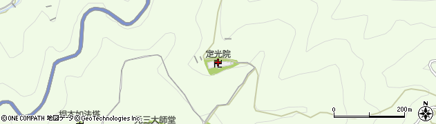延暦寺横川中堂周辺の地図