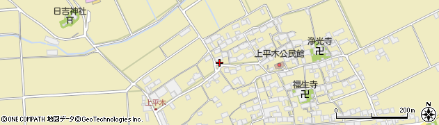 滋賀県東近江市上平木町1363周辺の地図