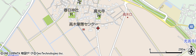 滋賀県野洲市高木443周辺の地図