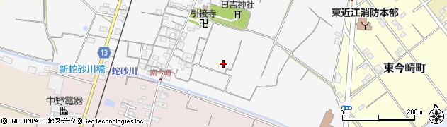 滋賀県東近江市今崎町周辺の地図
