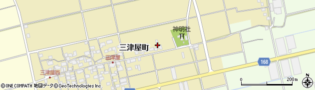 滋賀県東近江市三津屋町350周辺の地図