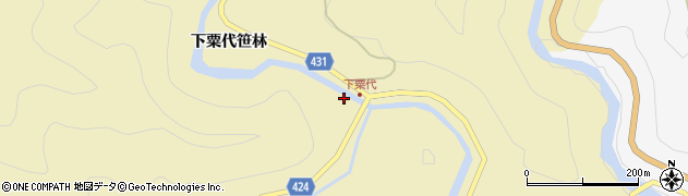 愛知県北設楽郡東栄町振草下粟代作り道1周辺の地図