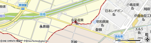 愛知県愛知郡東郷町諸輪永井田223周辺の地図