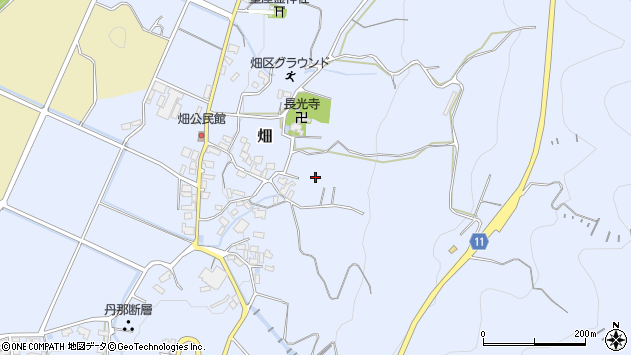 〒419-0104 静岡県田方郡函南町畑の地図