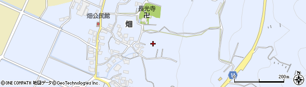 静岡県函南町（田方郡）畑周辺の地図