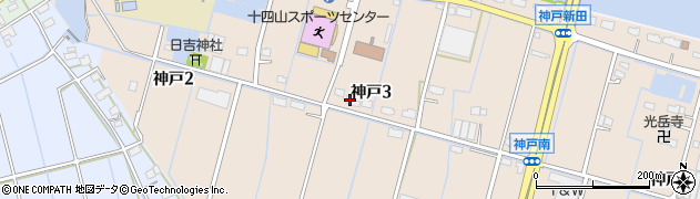 愛知県弥富市神戸3丁目31周辺の地図