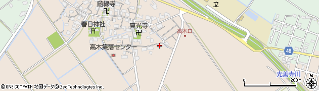 滋賀県野洲市高木466周辺の地図