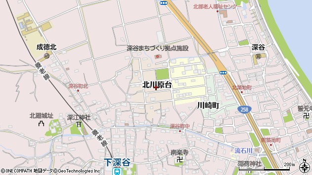 〒511-0804 三重県桑名市北川原台の地図