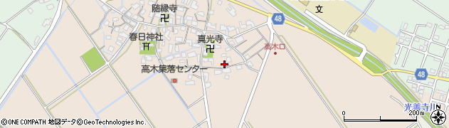 滋賀県野洲市高木632周辺の地図