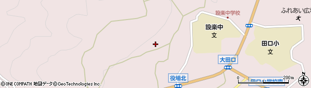 愛知県設楽町（北設楽郡）田口（中島）周辺の地図