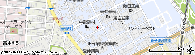 愛知県名古屋市港区善進本町周辺の地図
