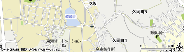 愛知県豊田市白山町（二ツ坂）周辺の地図
