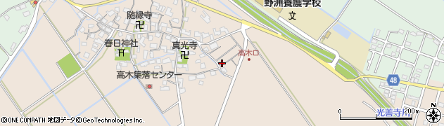 滋賀県野洲市高木2515周辺の地図