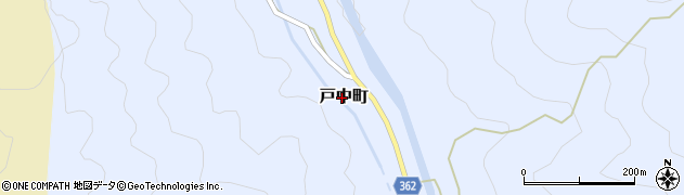 愛知県豊田市戸中町周辺の地図
