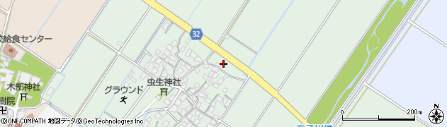 滋賀県野洲市虫生356周辺の地図
