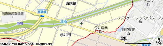 愛知県愛知郡東郷町諸輪永井田周辺の地図
