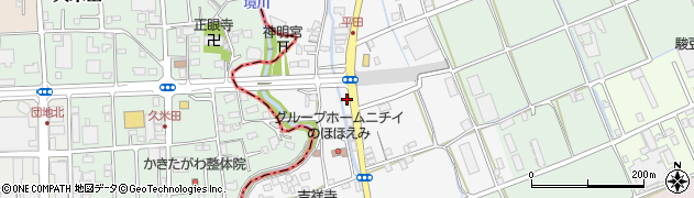 静岡県三島市平田165周辺の地図