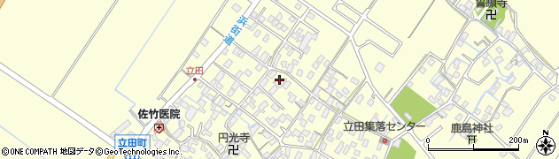 滋賀県守山市立田町周辺の地図