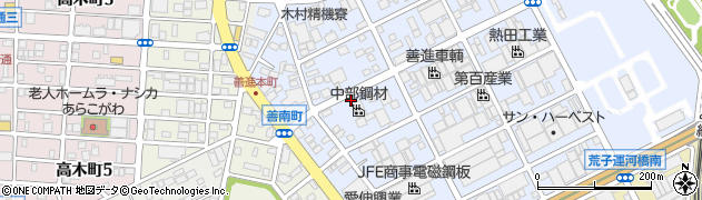 愛知県名古屋市港区善進本町378周辺の地図