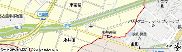 愛知県愛知郡東郷町諸輪永井田202周辺の地図