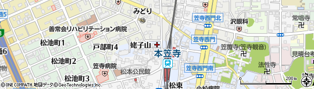 愛知県名古屋市南区笠寺町姥子山8周辺の地図