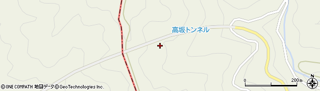 高坂トンネル周辺の地図