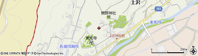 静岡県田方郡函南町上沢389周辺の地図