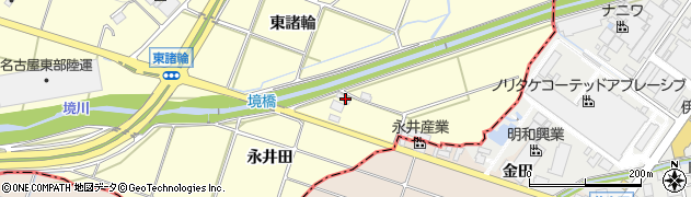 愛知県愛知郡東郷町諸輪永井田201周辺の地図