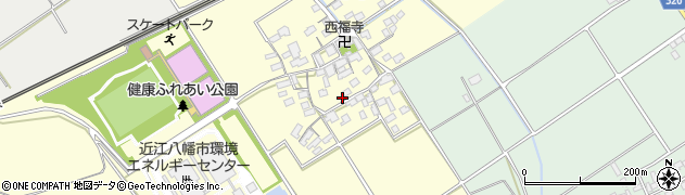 滋賀県近江八幡市竹町340周辺の地図