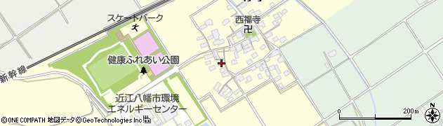 滋賀県近江八幡市竹町335周辺の地図