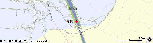 岡山県美作市今岡周辺の地図