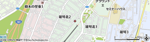 滋賀県大津市雄琴北周辺の地図