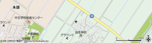 滋賀県野洲市虫生123周辺の地図