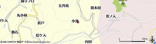 愛知県豊田市国谷町（小池）周辺の地図