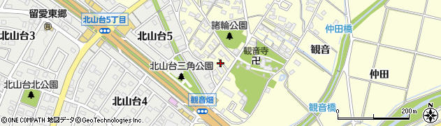 愛知県愛知郡東郷町諸輪観音畑1周辺の地図